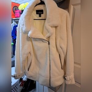 Cuddl Duds Women's White Jacket